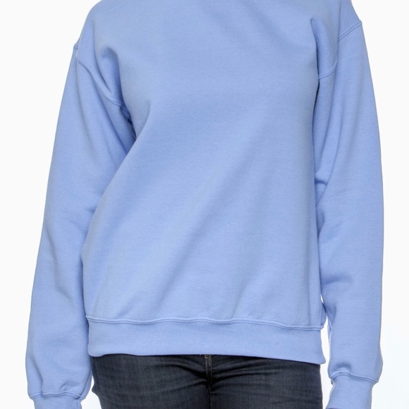 Just Breathe Blue Unisex Fleece Sweatshirt - Picture 2 of 3